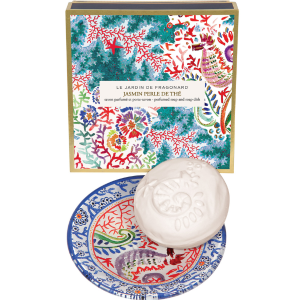 Fragonard Coffret Savon et Porte Savon Jasmin/ Perle de thé