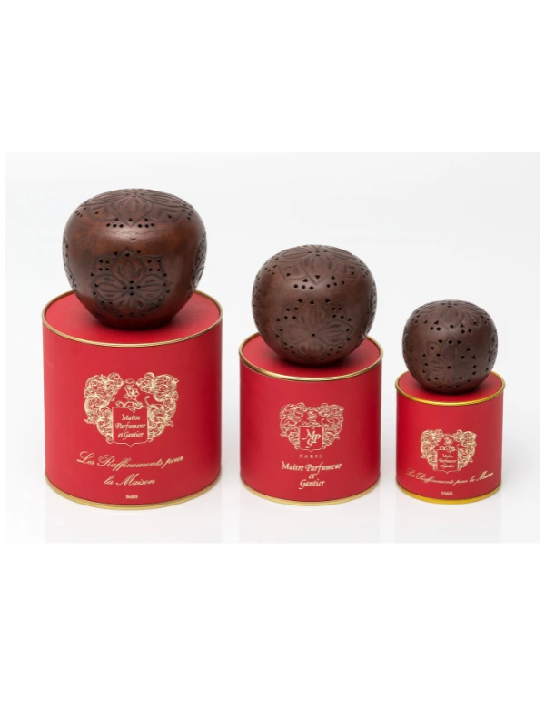 Maitre Parfumeur et Gantier Pomme d'Ambre Blanc-Beige 12cm Grande